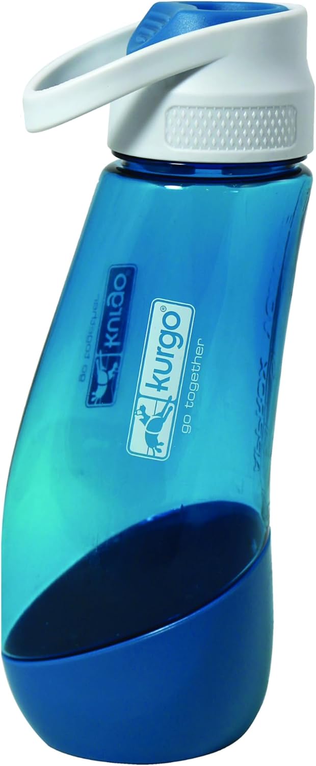 Gourd 2 in 1 Dog Travel Water Bottle, Pet Water Bottle, Portable Water Dish for Dogs, Detachable Bowl, PVC/BPA Free, Dishwasher Safe, Holds 24 Oz